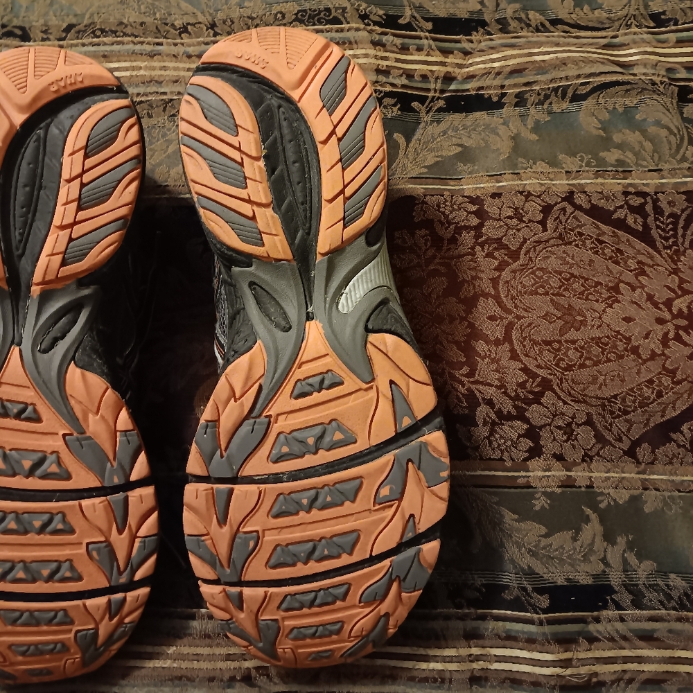 Asics Gel-Venture 5  Hiking Shoes (T5N3N) Grey/Orange Preowned Men's Sz 10.5 - Picture 11 of 12